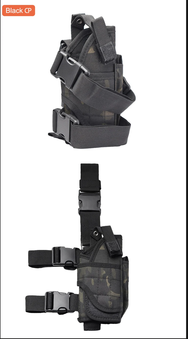 Tactical Leg Holster Airsoft Hunting Pistol Holster Pouch Adjustable Strap Nylon Gun Holster For Universal Gun