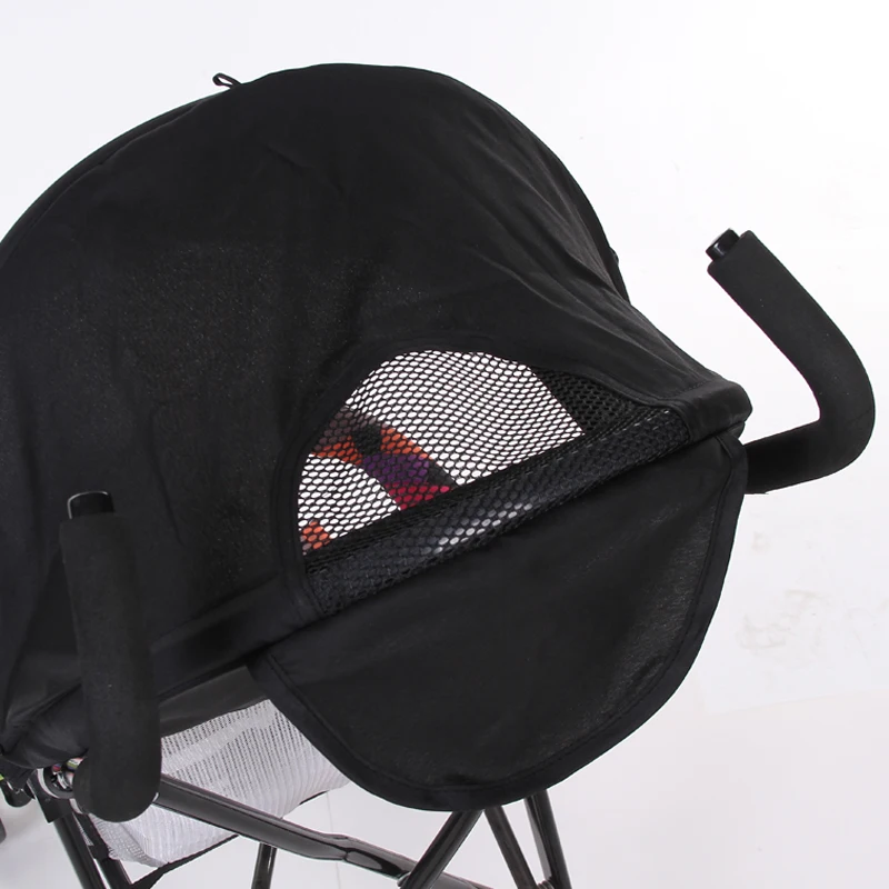 2Pcs/Set Stroller HandleBar Foam Cover Umbrella Pram Replacement Sponge Grip Armrest Protector Accessories Black Non-Slip