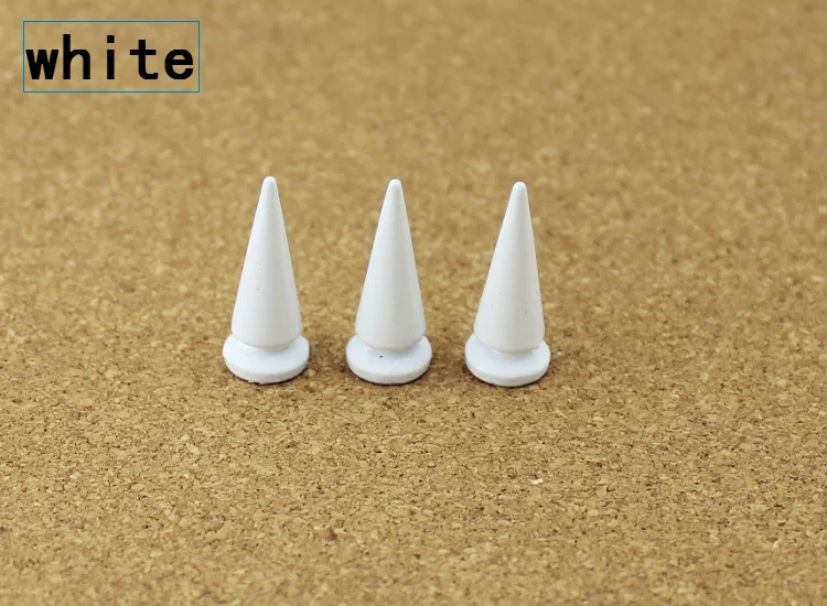 10Sets 10*24mm Cone Colorful Spikes And Studs For Clothes DIY Handmade Cool Punk Garment Rivets Leather Craft Bag Shoes
