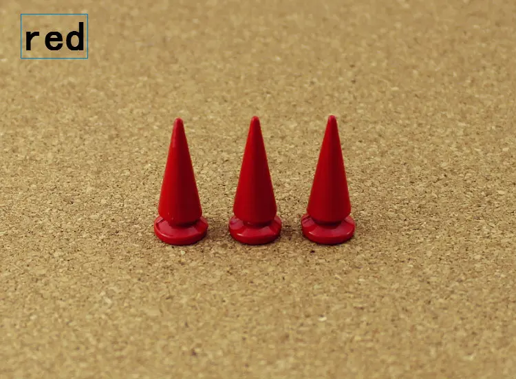 10Sets 10*24mm Cone Colorful Spikes And Studs For Clothes DIY Handmade Cool Punk Garment Rivets Leather Craft Bag Shoes