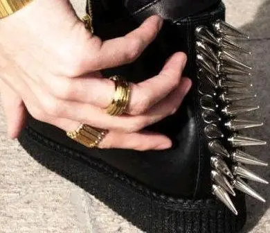 10Sets 10*24mm Cone Colorful Spikes And Studs For Clothes DIY Handmade Cool Punk Garment Rivets Leather Craft Bag Shoes