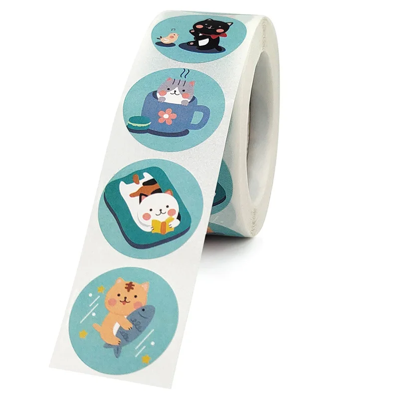 50-500pcs Kids Reward Sticker Puppy Dog Pattern Encouragement Stickers for Teachers Cute Animals Stickers Stationery Stickers