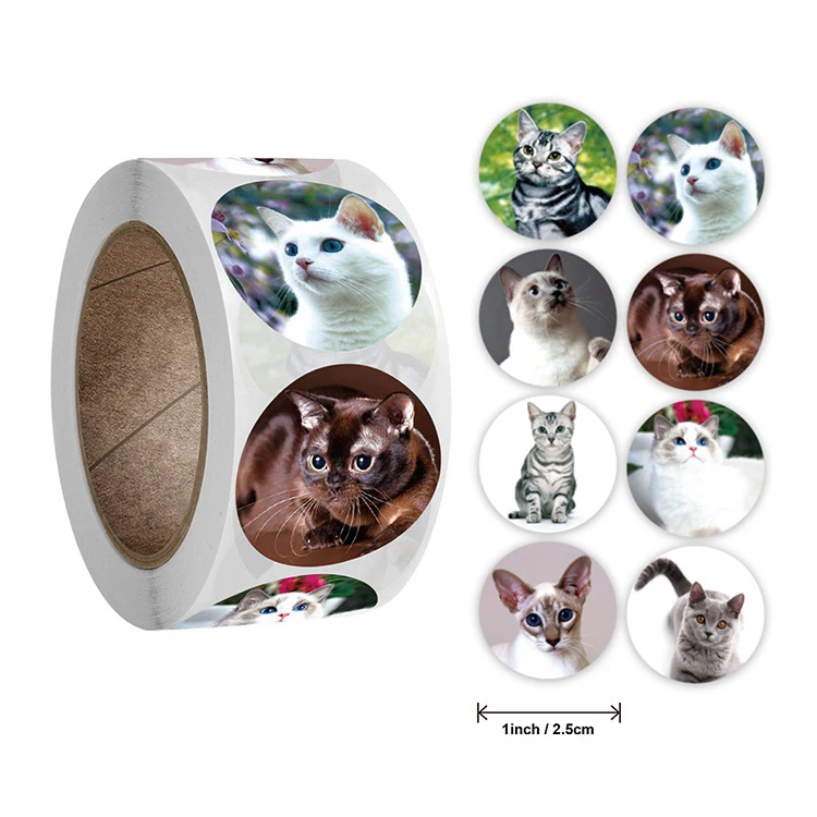 50-500pcs Kids Reward Sticker Puppy Dog Pattern Encouragement Stickers for Teachers Cute Animals Stickers Stationery Stickers