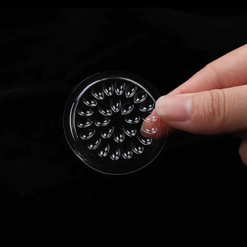 HOT 100 pcs Disposable Holder Sticker Glue Adhesive Pallet For Eyelash Extension Eyelash Makeup Tools Plastic Flower Eyelash