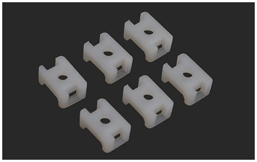 Cable Organizer Saddle Cable Tie Mount HC-1 HC-2 Wire Management Base Holder Wire Fixing Clamp Screw Hole Mounter for Home Offic