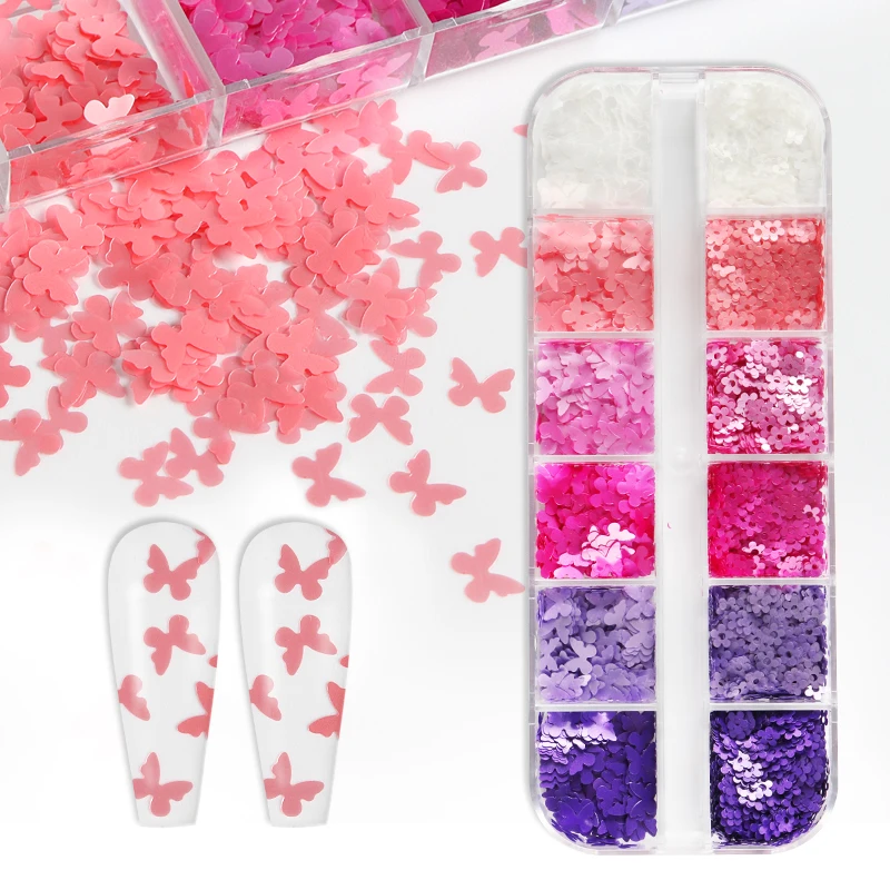 Fluorescent Bubble Sequins Epoxy Resin Glitter Filling Hollow Round Shape Slime Slices Neon Nail Art Flakes Resin Shaker Filler