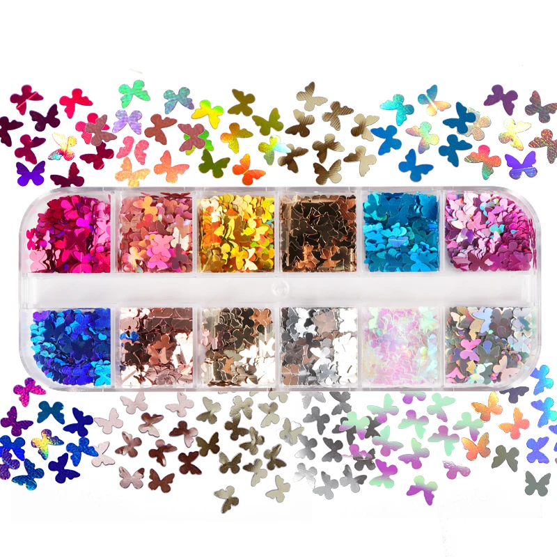 Fluorescent Bubble Sequins Epoxy Resin Glitter Filling Hollow Round Shape Slime Slices Neon Nail Art Flakes Resin Shaker Filler