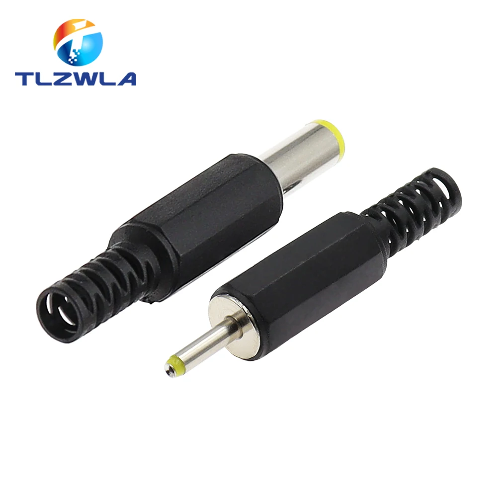 10PCS DC Power Adapter plug 5.5*2.1mm DC Plug Connector Welding Line Male Plug 5.5x2.5 4.8 1.7 1.35 0.7MM