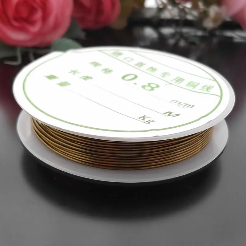 2 Rolls 0.1MM to 1MM Antique Bronze Metal Copper Wire Very Strong Can Make Shape Jewelry Making Findings Accessories