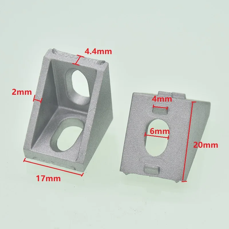 10pcs corner fitting angle aluminum connector bracket fastener 2020 3030 4040 4545 series industrial aluminum profile