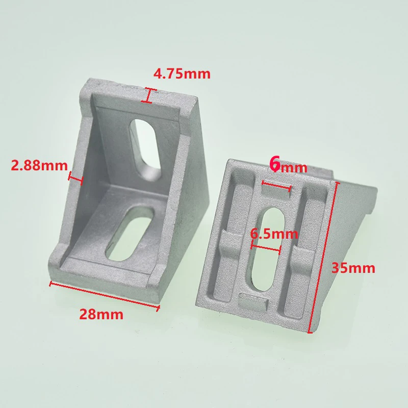 10pcs corner fitting angle aluminum connector bracket fastener 2020 3030 4040 4545 series industrial aluminum profile