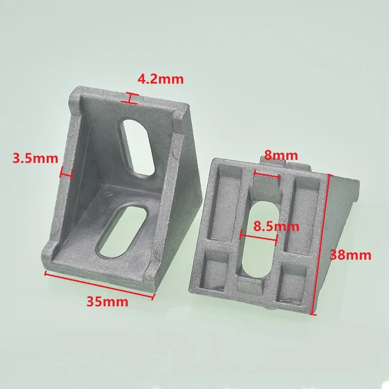 10pcs corner fitting angle aluminum connector bracket fastener 2020 3030 4040 4545 series industrial aluminum profile