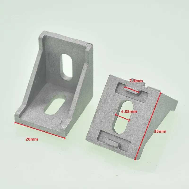 10pcs corner fitting angle aluminum connector bracket fastener 2020 3030 4040 4545 series industrial aluminum profile