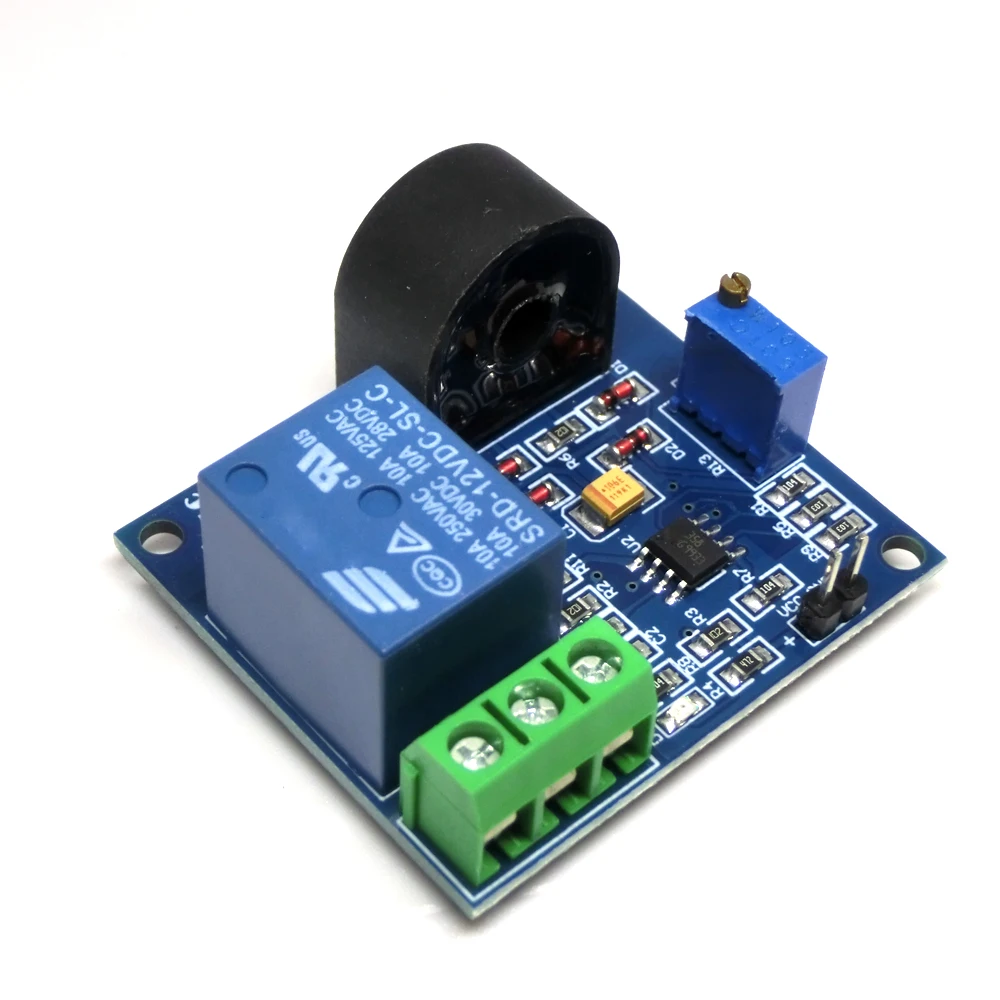 1/5/10Pcs 5A Overcurrent Protection Relay Module AC Current Detection Board 5V/12V/24V Relay ZMCT103C Current Transformer