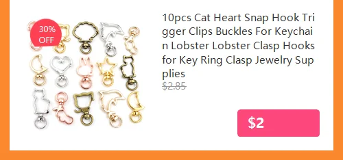 10pcs Snap Lobster Clasp Hooks Gold Silver Plated 5 Colors DIY Jewelry Making Findings for Keychain Neckalce Bracelet Supplies