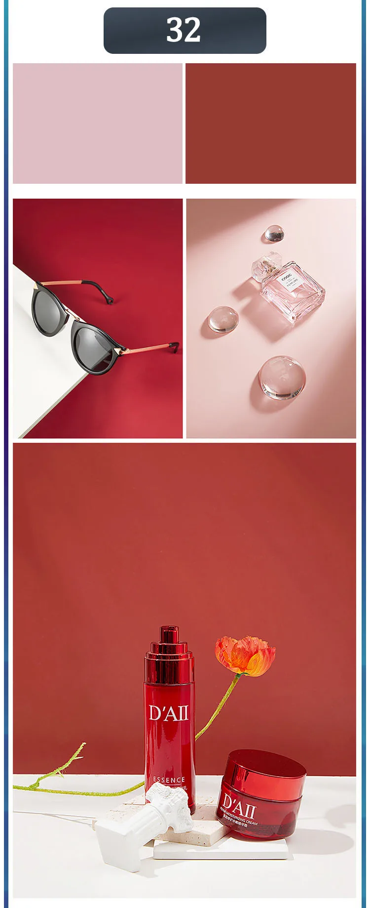 Photography Backdrops Wallpaper 57*87cm 2sides Solid Color Photo Background Props for Photo Studio Newborn Product Photographic