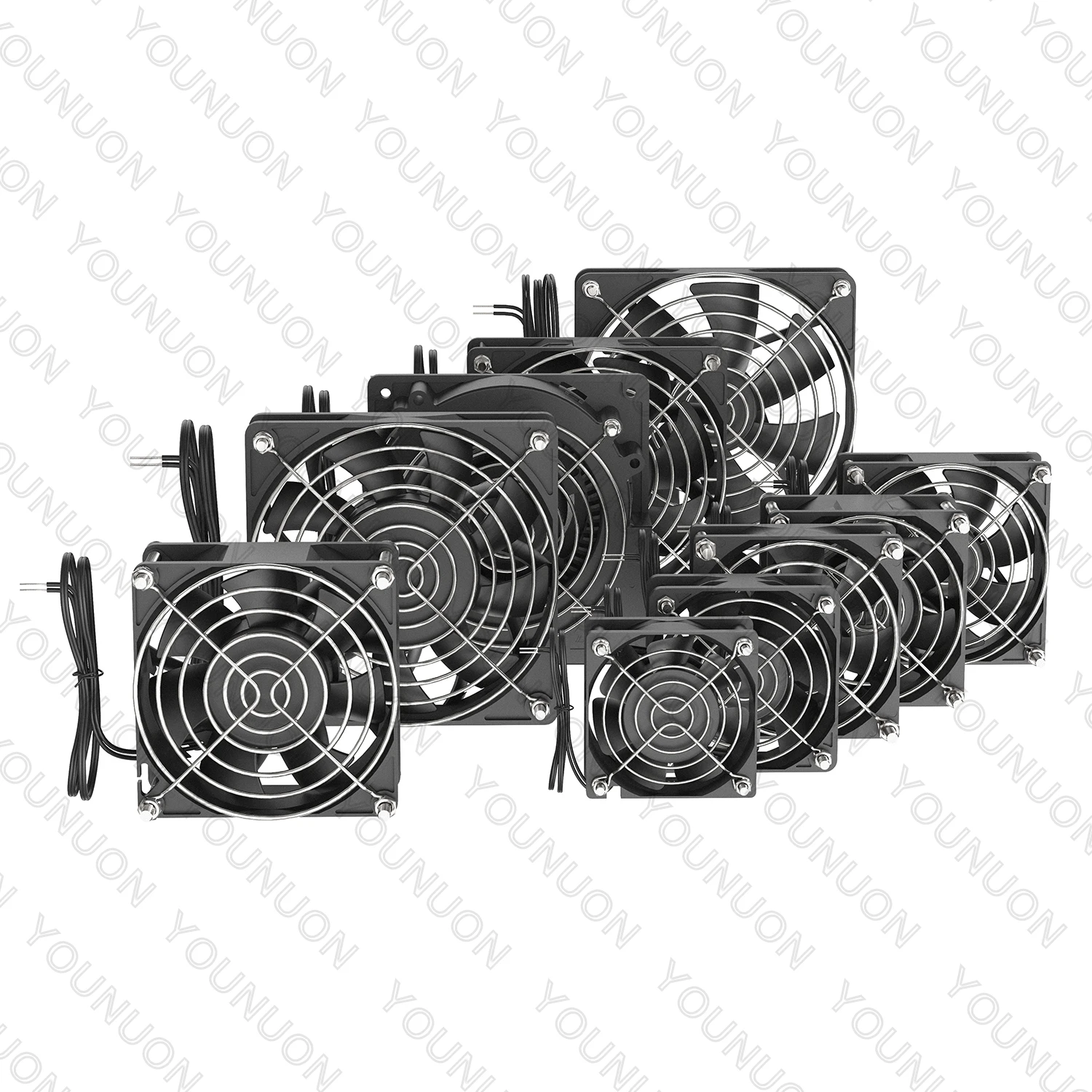 EC Axial Fan 60mm 80mm 90mm 120mm Ball Brushless Fan Cooler AC 110V 120V 220V 230V 240V Computer Case Fan 6025 8025 9225 12038