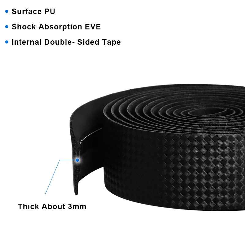 Bike Handlebar Tape PU+EVA Leather Anti-slip Shockproof Bar Wraps Fixing Straps Road Cycling Handlebar Tapes Bicycle Accessories
