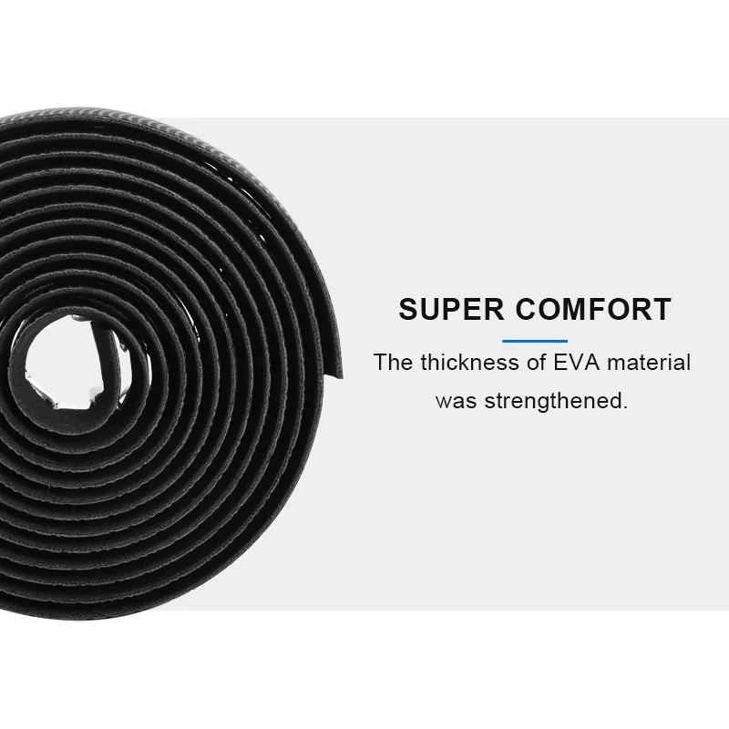 Bike Handlebar Tape PU+EVA Leather Anti-slip Shockproof Bar Wraps Fixing Straps Road Cycling Handlebar Tapes Bicycle Accessories