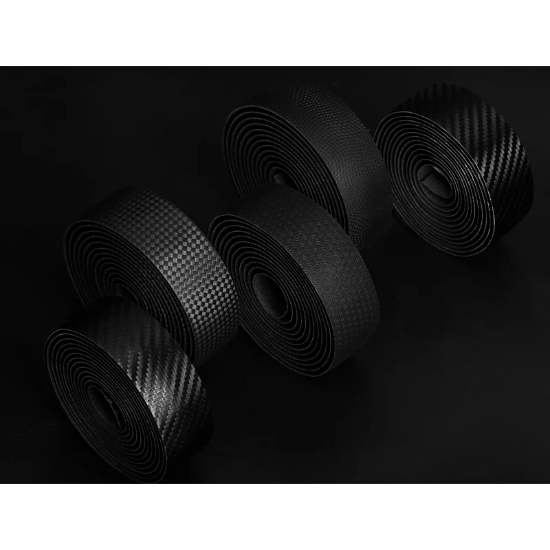 Bike Handlebar Tape PU+EVA Leather Anti-slip Shockproof Bar Wraps Fixing Straps Road Cycling Handlebar Tapes Bicycle Accessories