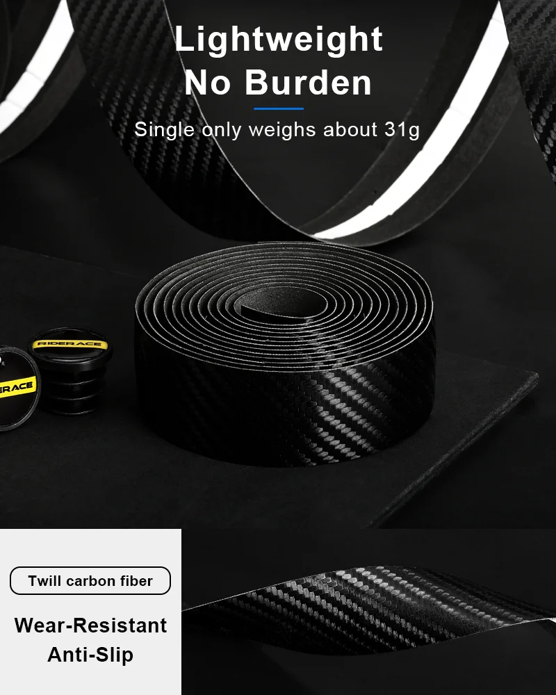 Bike Handlebar Tape PU+EVA Leather Anti-slip Shockproof Bar Wraps Fixing Straps Road Cycling Handlebar Tapes Bicycle Accessories