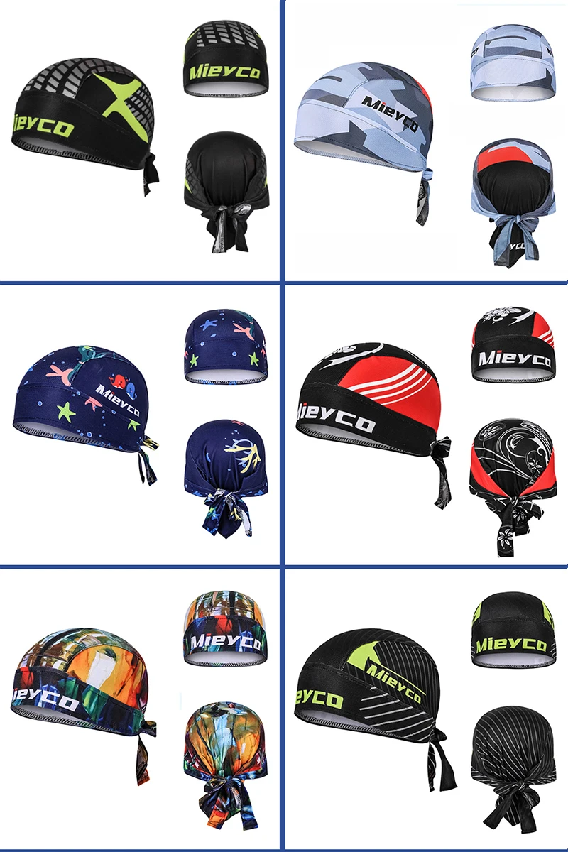 Mieyco Bicycle Cycling Headbands Sport Cyclist Cycling Cap For Men Head Bandana Female Bike Cap Men's Summer Running Headscarf