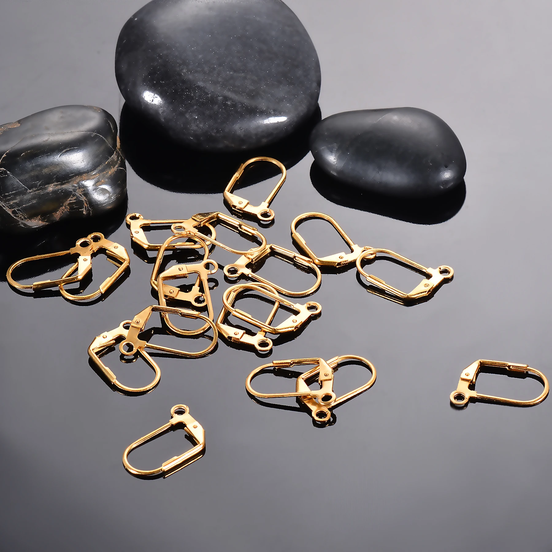 20Pcs/Lot Stainless Steel French Earring Clasps Hooks Men Women DIY Components For Ear Jewelry Making Findings Not Allergic