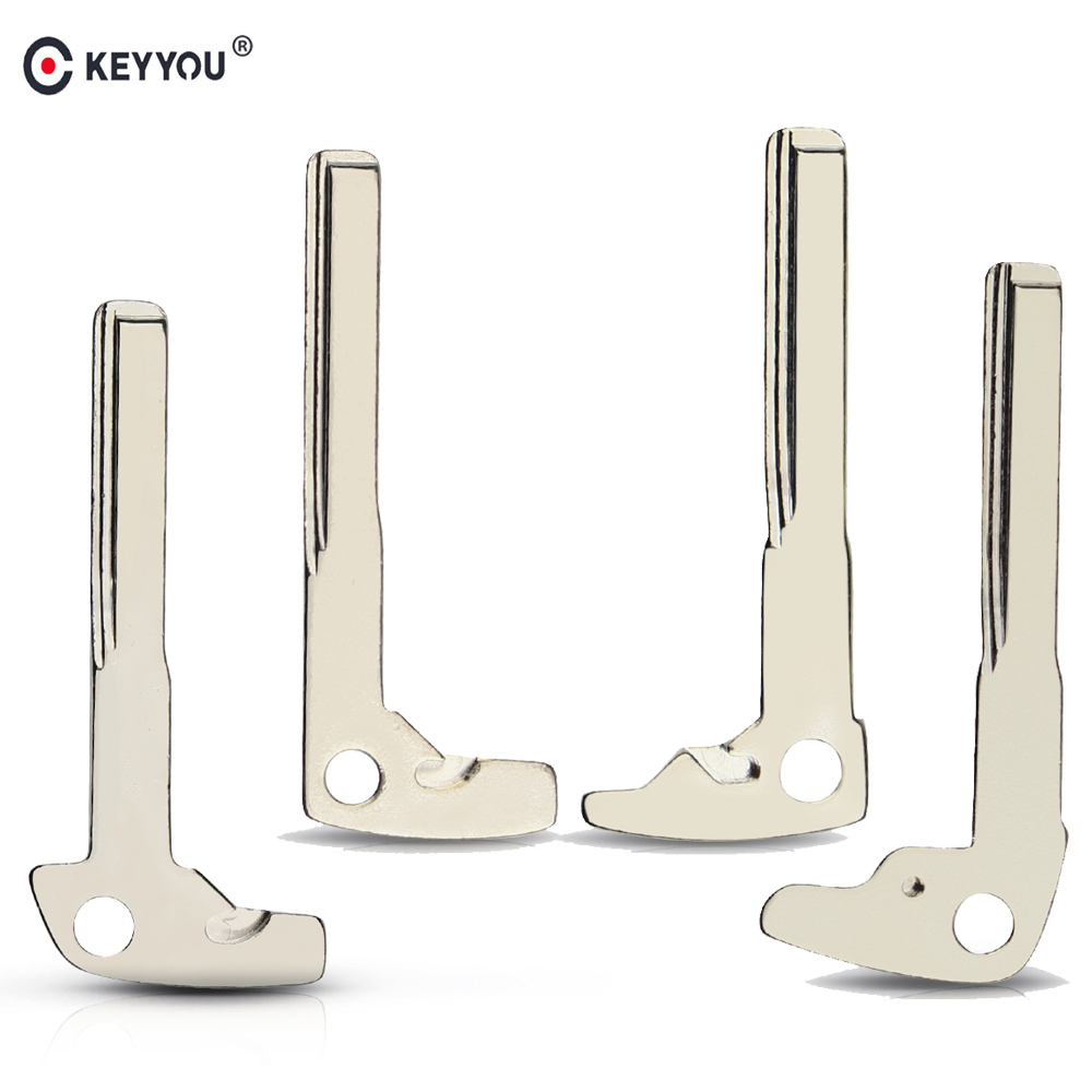 KEYYOU Replacement Remote New Arrival Smart Chrome Blank Key Uncut Blade Insert For Mercedes Benz Uncut Key Blade Accessories