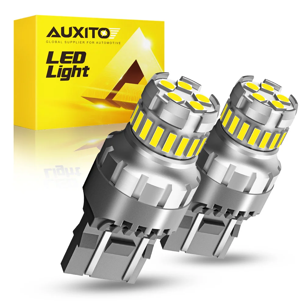AUXITO 2Pcs T20 W21/5W 7443 7440 LED Canbus Light For Lada Kalina Granta Vesta DRL W21W WY21W LED Bulbs 6500K White Super Bright
