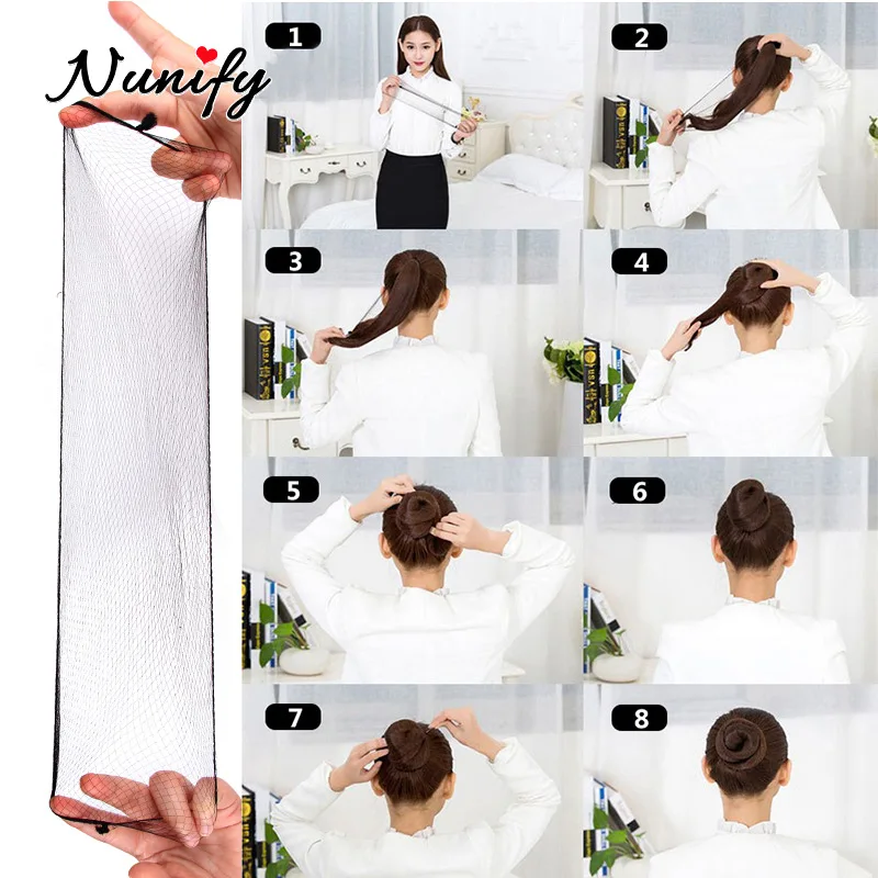 Nunify 5Mm Nylon Hair Nets Invisible Disposable Hair Net Ballet Dance Snoods Net Bun Hair Nets Invisible Elastic Edge Mesh Hair