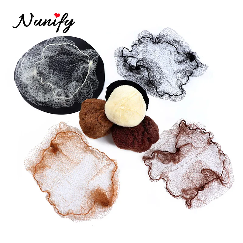 Nunify 5Mm Nylon Hair Nets Invisible Disposable Hair Net Ballet Dance Snoods Net Bun Hair Nets Invisible Elastic Edge Mesh Hair