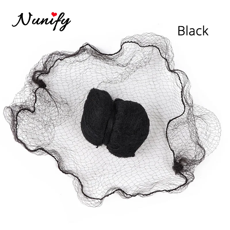 Nunify 5Mm Nylon Hair Nets Invisible Disposable Hair Net Ballet Dance Snoods Net Bun Hair Nets Invisible Elastic Edge Mesh Hair