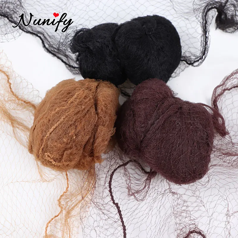 Nunify 5Mm Nylon Hair Nets Invisible Disposable Hair Net Ballet Dance Snoods Net Bun Hair Nets Invisible Elastic Edge Mesh Hair