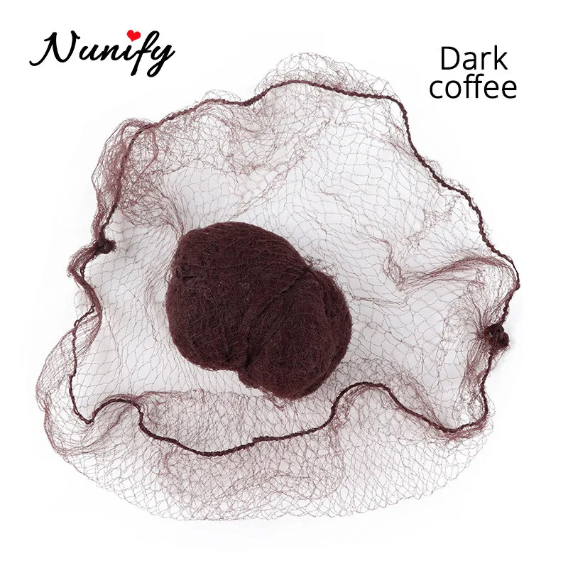 Nunify 5Mm Nylon Hair Nets Invisible Disposable Hair Net Ballet Dance Snoods Net Bun Hair Nets Invisible Elastic Edge Mesh Hair