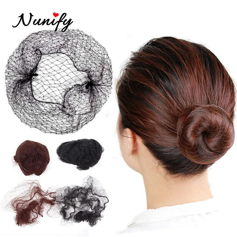 Nunify 5Mm Nylon Hair Nets Invisible Disposable Hair Net Ballet Dance Snoods Net Bun Hair Nets Invisible Elastic Edge Mesh Hair
