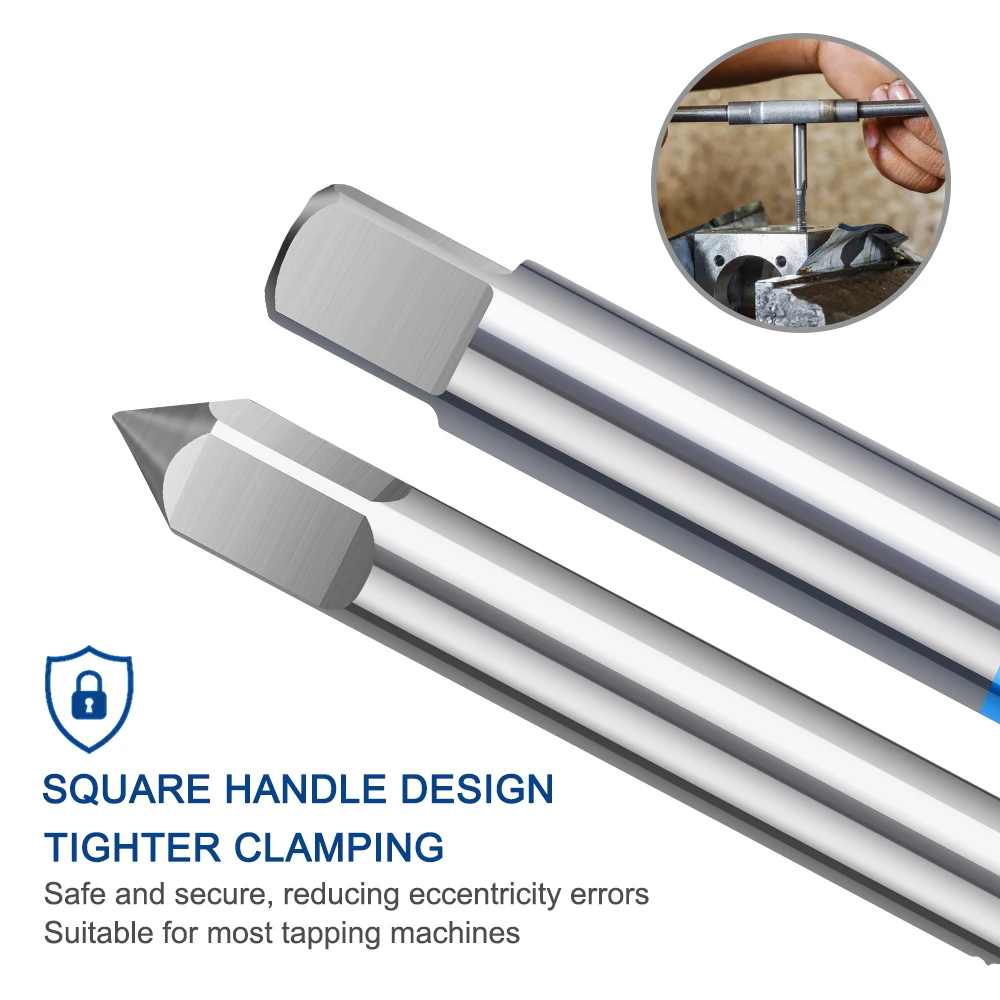 3pcs Hand Thread Tap Set HSS Metric Plug Tap Metal Screw Tap Drill M2/M2.5/M3/M3.5/M4/M5/M6/M8/M10/M12 Hand Tool Set