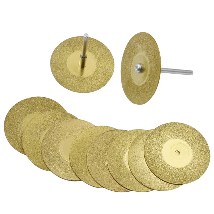 12pcs 1set 16-60mm Diamond Wheel Saw Circular Cutting Blade Rotary Tool Titanium Plated Diamond Cutting Blade