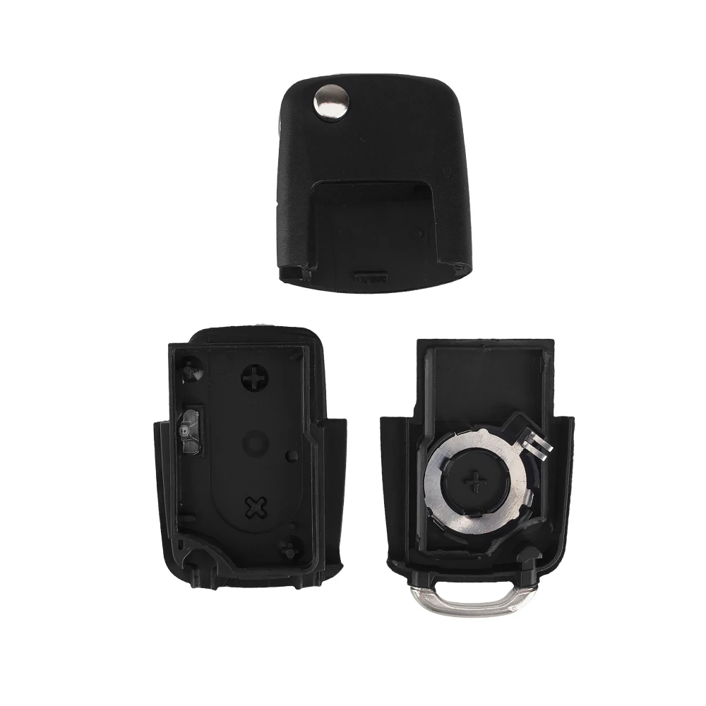 KEYYOU 2 Button Folding Car Remote Key Flip Folding Key Shell Case For Volkswagen Vw Jetta Golf Passat Beetle Skoda Seat Polo B5