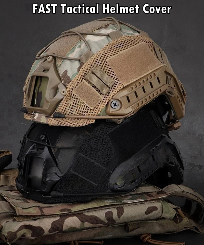 Tactical Helmet Cover for Fast MH PJ BJ Helmet Airsoft Paintball Helmet Cover