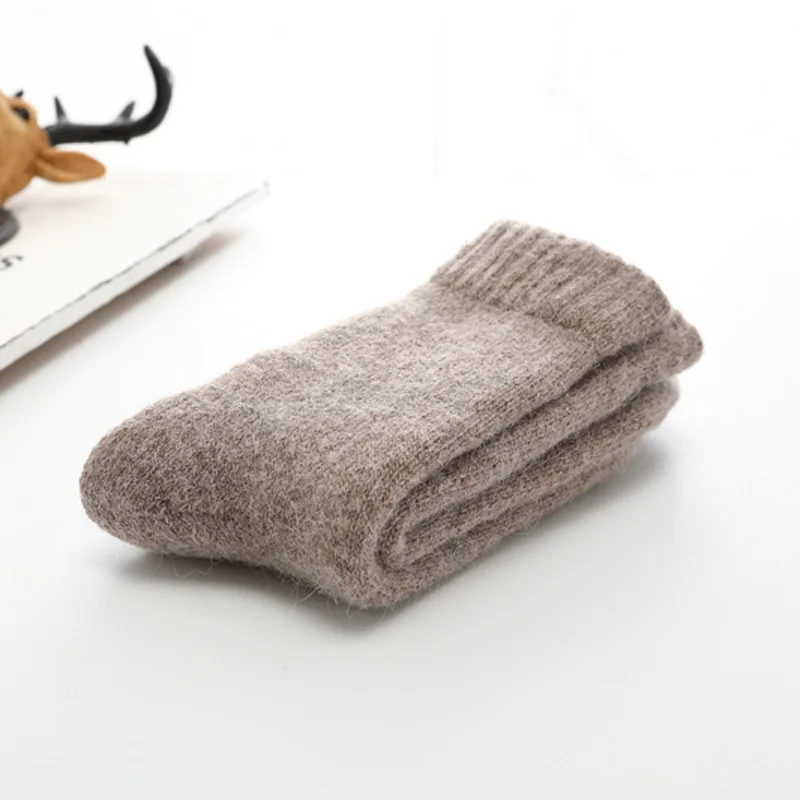 Super Warm Funny Happy Male Men Thicker Solid Socks Merino Wool Rabbit Socks Snow Winter Socks calceta hombre skarpety meskie