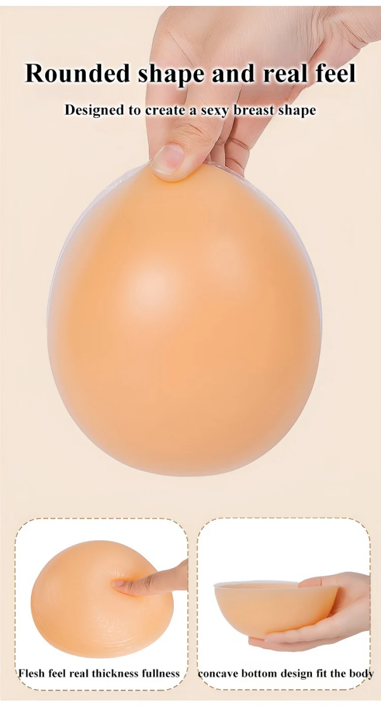 Silicone Fake Breast Forms Cosplay Breast Prosthesis Simulation Breast Enhancer Pads for Women,Crossdresser and Mastectomy