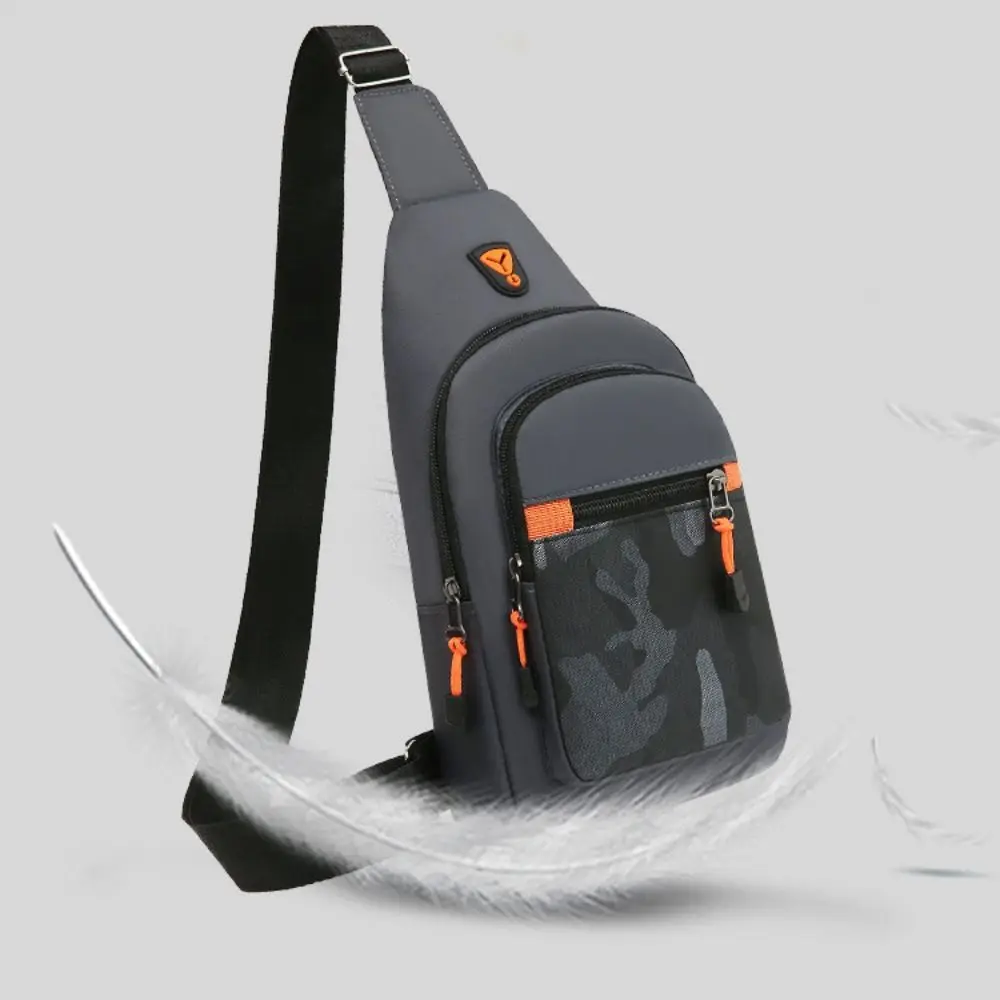 Oxford Cloth Men Chest Bag Black Grey Blue Large Capacity Waist Bag Shoulder Bag Sports Chest Bag Unisex Outdoor Crossbody Bag