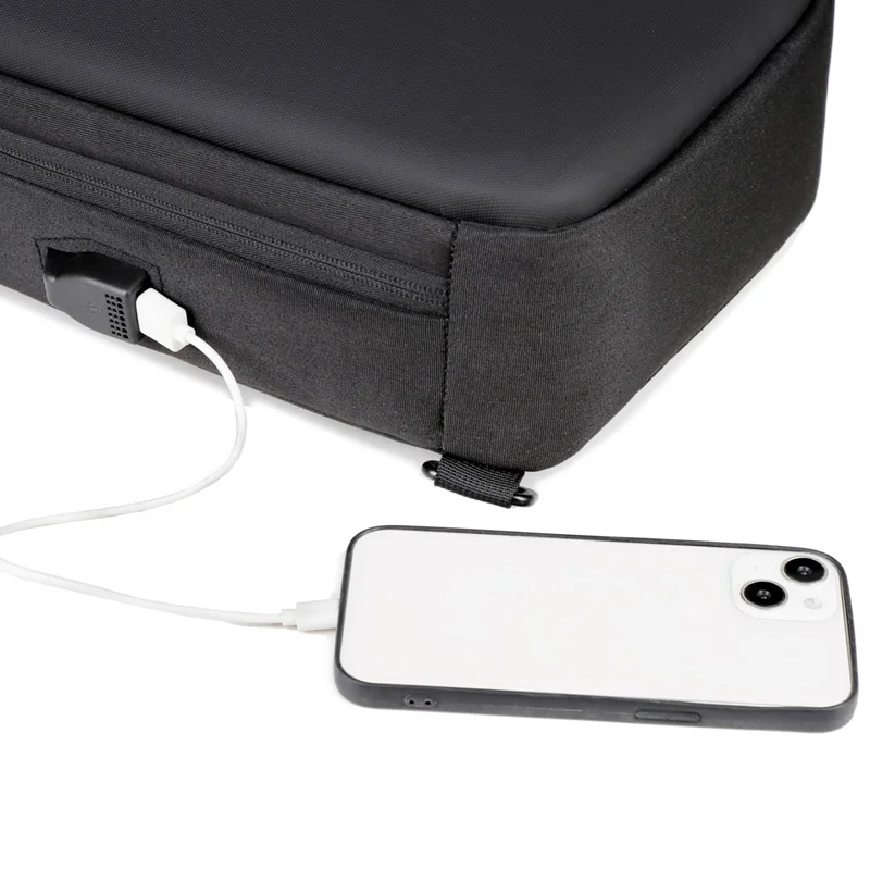 Anti-theft Combination Lock Chest Packs With USB Charging Port Fashion Business Men's Crossbody Bag Travel Storage Shoulder Bag