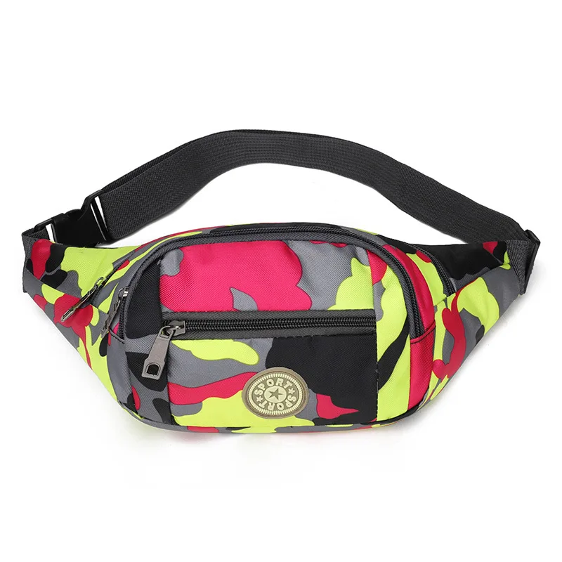 Camouflage Waistbag for Women Men Unisex Waist Bag Female Cute Banana Bag Ladies Small Adjustable Cool Colorful Shoulder Bag