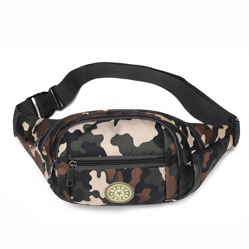 Camouflage Waistbag for Women Men Unisex Waist Bag Female Cute Banana Bag Ladies Small Adjustable Cool Colorful Shoulder Bag