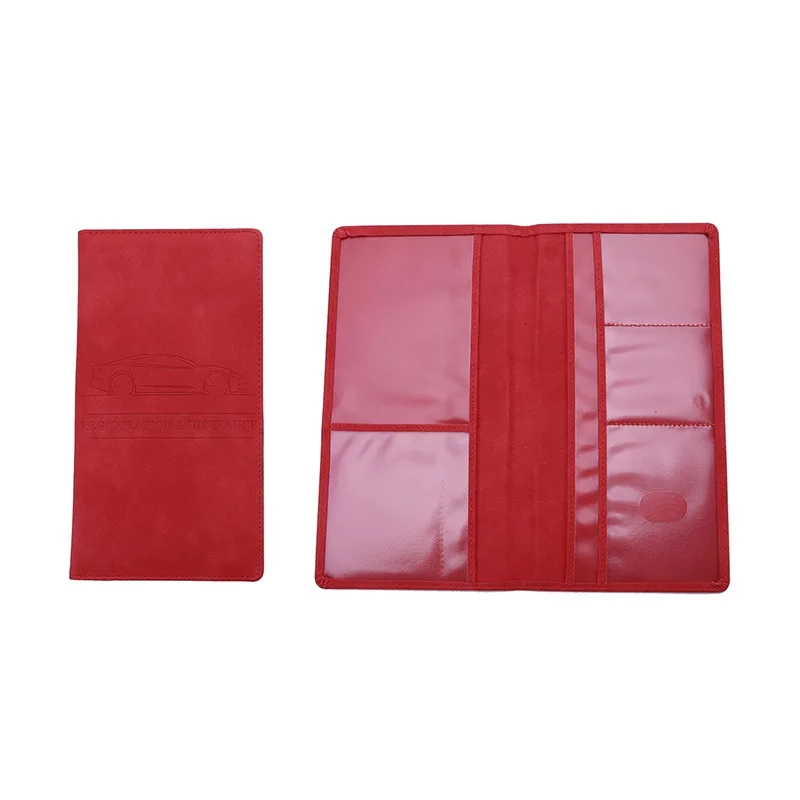 Men's Card Holder, Car Registration Vehicle License Insurance Card Holder Wallet