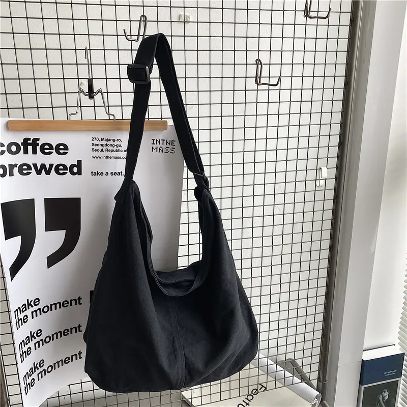 HOCODO New Bags for Women 2022 Canvas Shoulder Bag Fashion Large Capacity Handbags Female Casual Travel Bags Soft Crossbody Bags