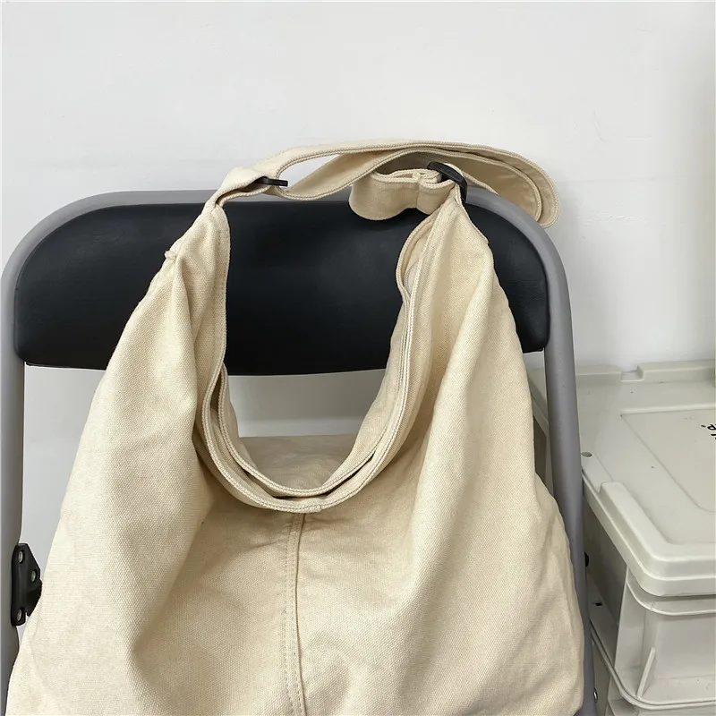 HOCODO New Bags for Women 2022 Canvas Shoulder Bag Fashion Large Capacity Handbags Female Casual Travel Bags Soft Crossbody Bags
