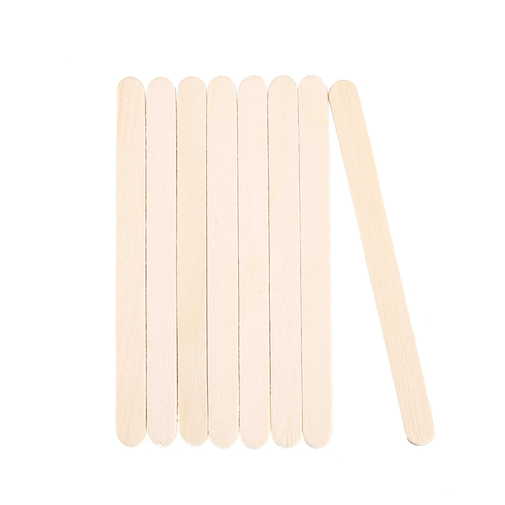 50-150Pcs Epoxy Resin Jewelry making Tools Silicone Wood Stick Natural Wooden Pop Popsicle Sticks Wood Craft Ice Cream Sticks
