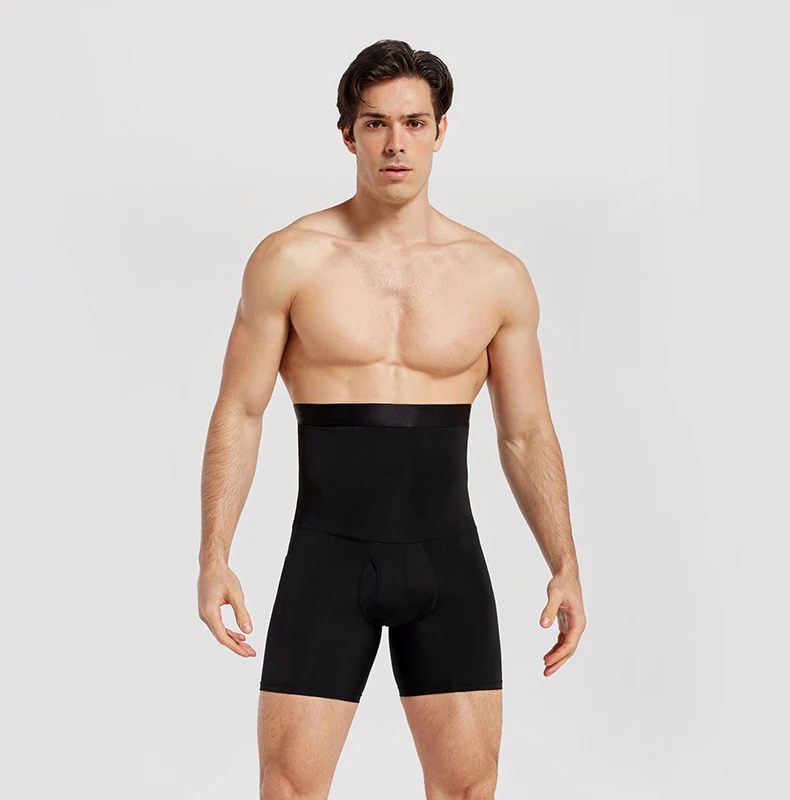 Men Tummy Control Shorts Body Shaper Compression High Waist Trainer Belly Tummy Control Slimming Shapewear Boxer Underwear Fajas